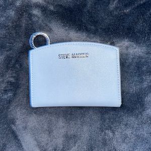 light blue steve madden wallet